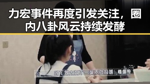 力宏事件再度引发关注,圈内八卦风云持续发酵